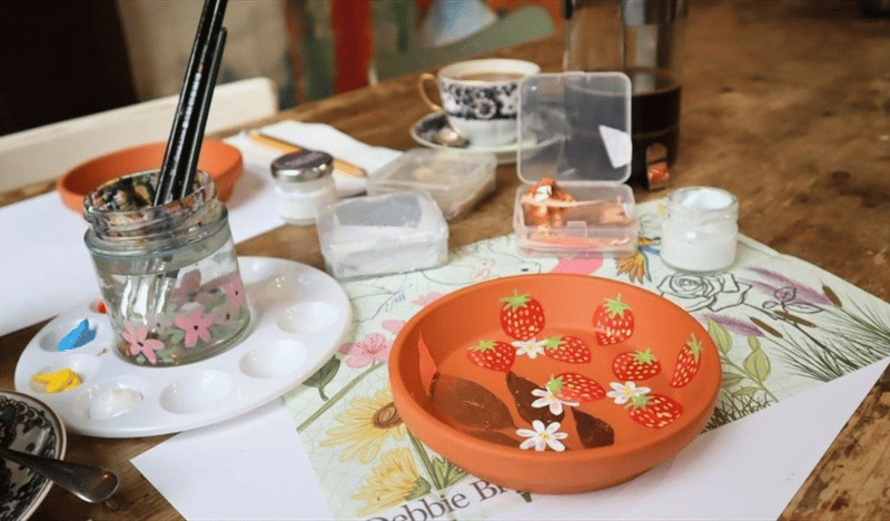 March Craft of the Month Pot Painting